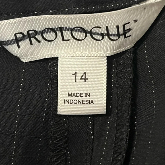 Prologue Ebony Fresh white pinstriped women’s trousers size 14 1 back - Picture 12 of 17